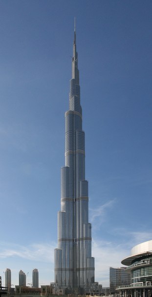 самое высокое здание в мире-Бурдж-Халифа(ОАЭ)