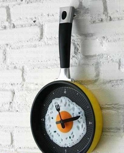 Оригинальные часы для кухни.