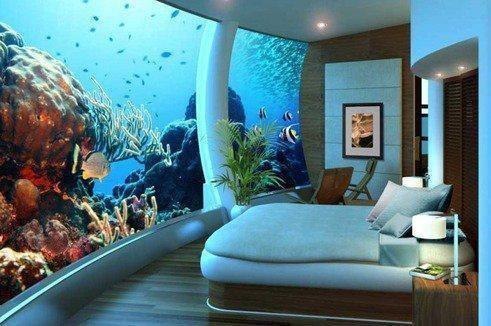 Спальня под водой