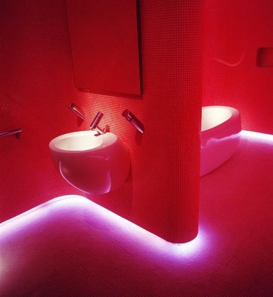 Светодиодное освещение в ванной комнате.
