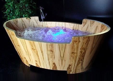 Деревянные ванны.