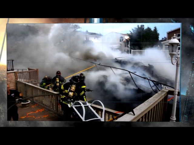 Пожар на катере, Ошенсайд, Нью-Йорк, США
