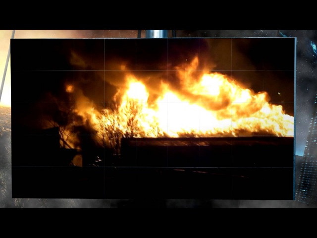 Пожар на складе, г Петрозаводск, Республика Карелия, Россия