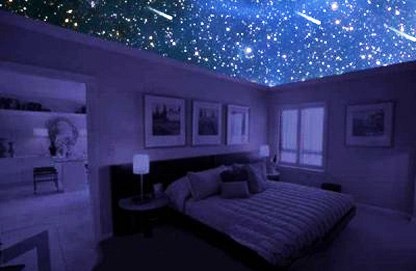 #Звездное #небо в квартире с помощью #натяжного #потолка.