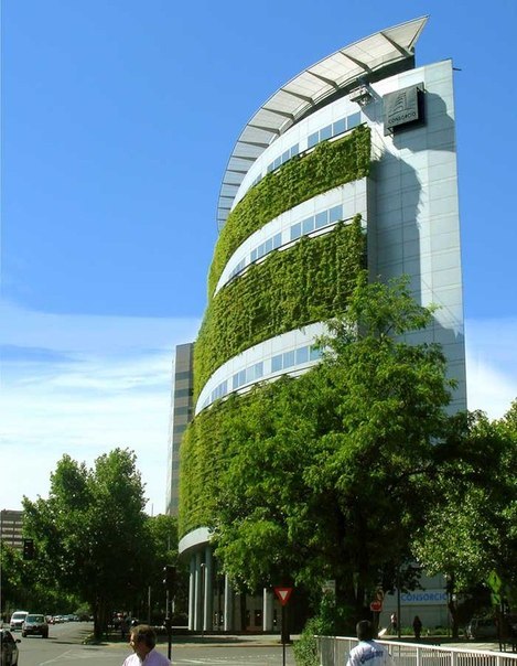 "Зеленая" архитектура в Сантьяго, Чили.