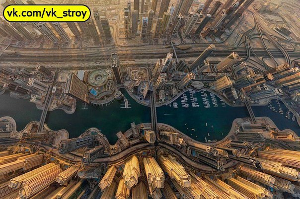 Вид с небоскреба, Дубай, ОАЭ