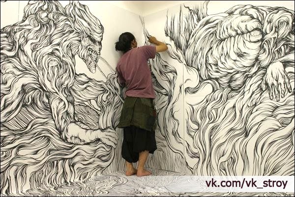 Невероятная гостиная японского художника Yosuke Goda