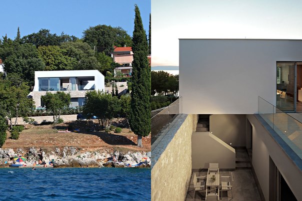 Архитектурная студия DVA Arhitekta выполнила дизайн частного дома на острове Крк, Хорватия.