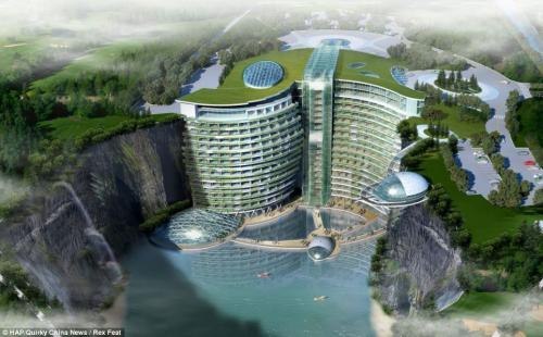 В китайском карьере построят 5-звездочный отель