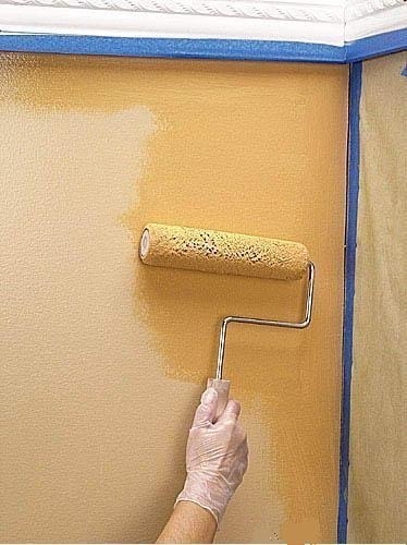 Идея при покраске стен.