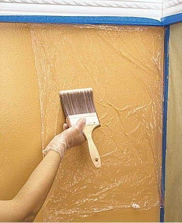 Идея при покраске стен.