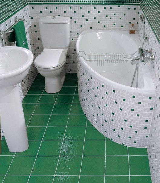 Варианты дизайна для небольших ванных комнат.