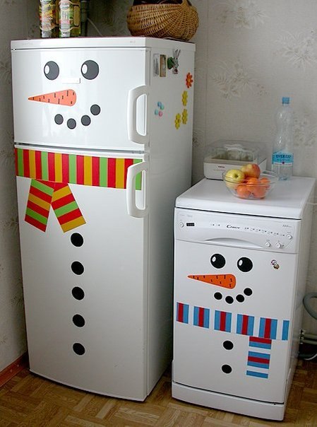 Идея для новогоднего холодильника