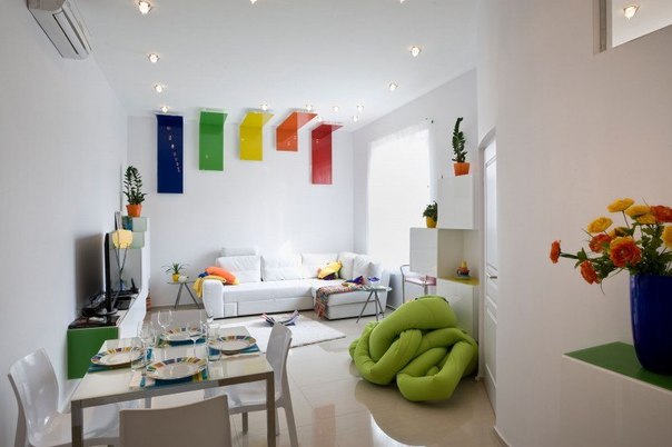Компактный и элегантный интерьер небольшой квартирки в Будапеште.
