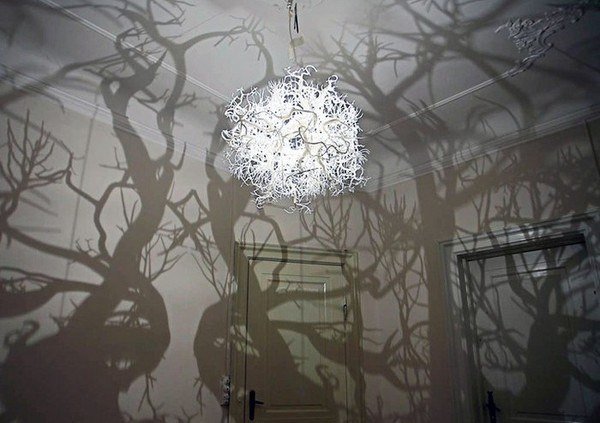 Волшебная лампа Nature Chandelier - сказочный лес в комнате.