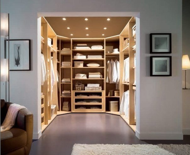 Идеи для гардеробных комнат