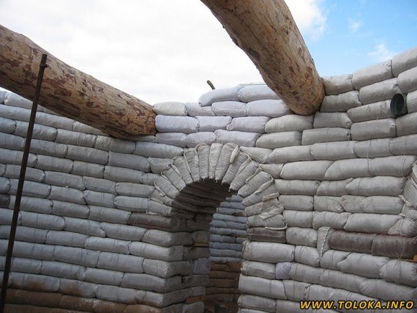 Строительство дома из мешков с землей в Харьковской области