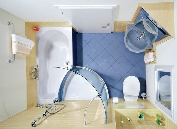 9 интересных идей дизайна маленькой ванной комнаты.