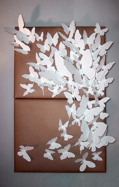 Идеи для декорирования стен своими руками поделками из бумаги.