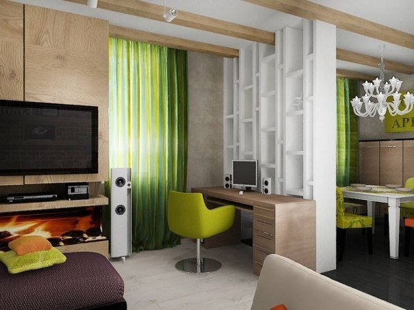 Дизайн-проект двухкомнатной квартиры площадью 62,8 кв.м