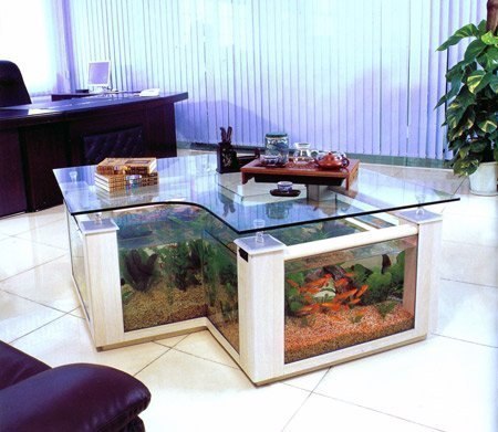 Журнальный стол-аквариум