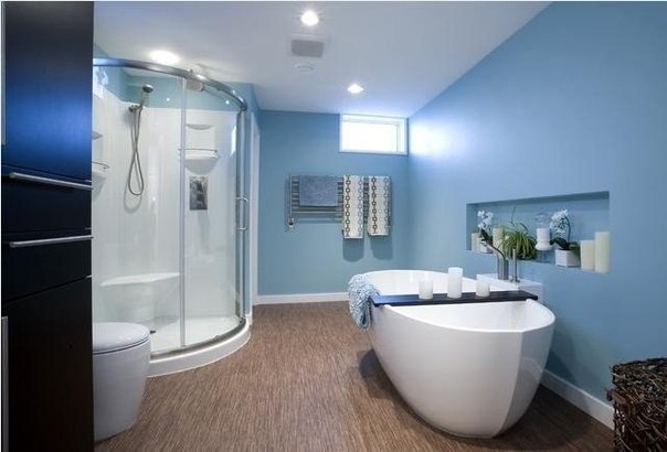 Ванная комната для любителей орского стиля.
