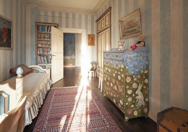 Детская комната в стиле русской дворянской усадьбы.