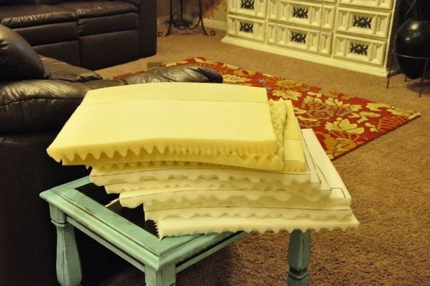 Как самому сделать текстильное изголовье кровати - фотоинструкция