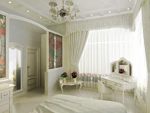 Дизайн дамской спальни