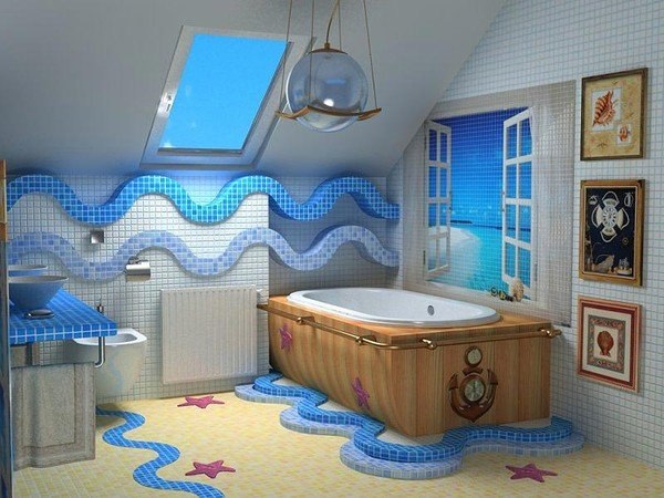 Морская ванная комната