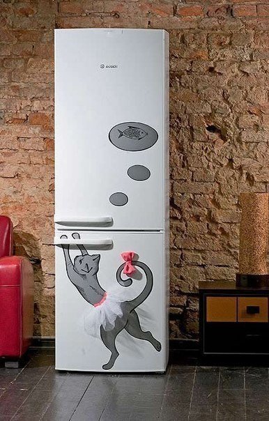 Декор холодильника.