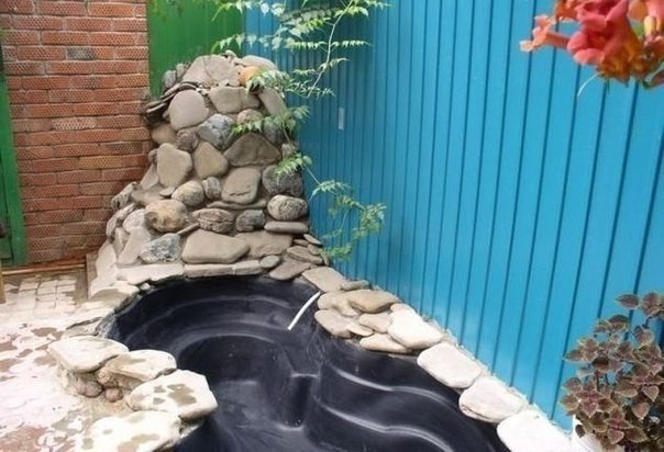 Фотоинструкция по созданию пруда в саду