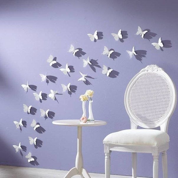 Шаблоны бабочек для декорирования стен