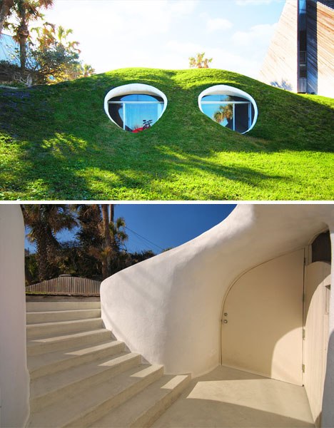Hobbit-Hole Duplex Dug Out - домик, созданный ураганом и американскими архитекторами