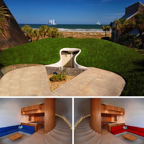 Hobbit-Hole Duplex Dug Out - домик, созданный ураганом и американскими архитекторами