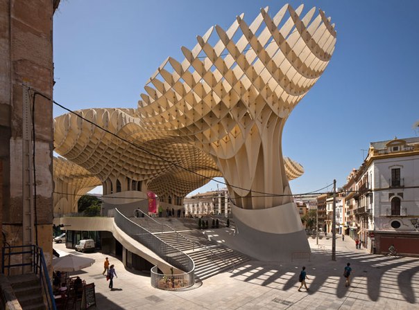 АРХИТЕКТУРНЫЕ ОБЪЕКТЫ: Metropol Parasol: гигантский деревянный «зонтик» над Севильей,Испания.