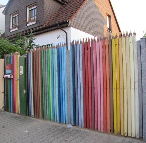 Забор из "карандашей"!!!