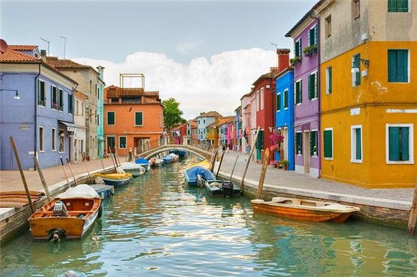 Остров Бурано, Италия.