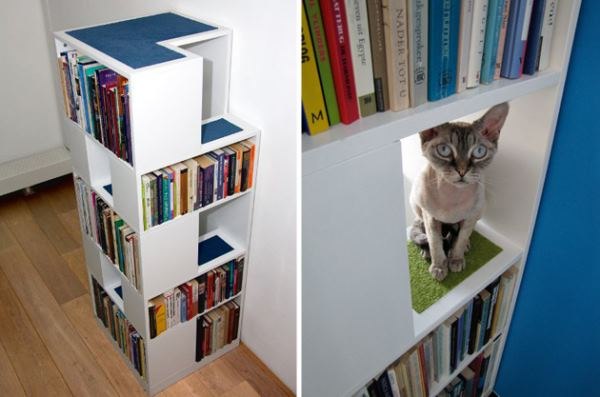 ИНТЕРЕСНОЕ. CatCase – шкаф для книг и котов.