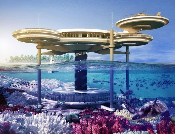 Футуристический подводный отель в Дубае