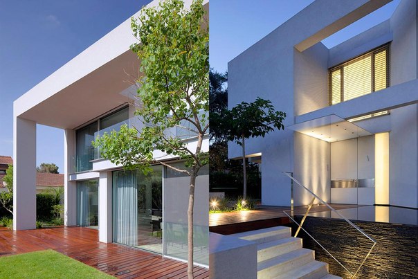 Архитектурная студия Domb выполнила дизайн современного двухэтажного дома в Тель-Авиве, Израиль.