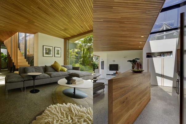 Архитектурная студия Fox Johnston выполнила дизайн простого и функционального дома для молодой семьи на небольшом участке земли посреди других домов в Сиднее, Австралия.