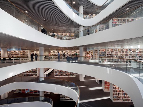 Библиотека Aberdeen в Шотландии #Библиотека #Строительство<br>