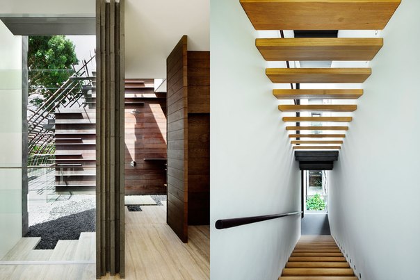 Архитектурная студия WOHA выполнила дизайн частного дома для большой семьи в Сингапуре.