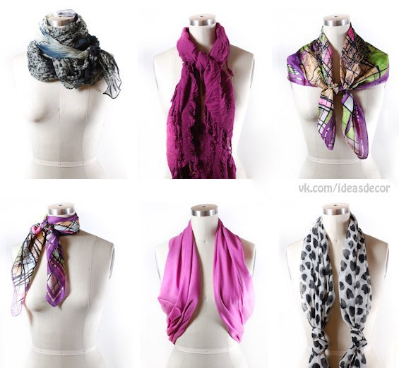 42 способа, как носить шарфик