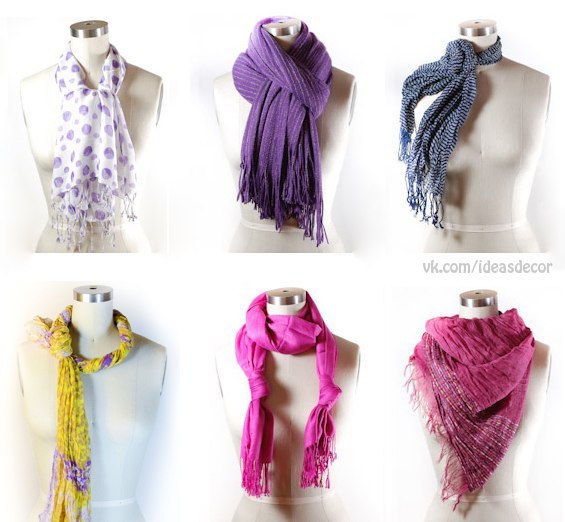 42 способа, как носить шарфик