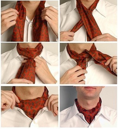 Учимся завязывать галстук.